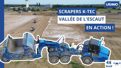 Nos Scrapers K-TEC sont actuellement en action sur le Parc d'Activités de la Vallée de l'Escaut à Onnaing