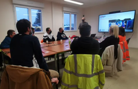 Intervention d'OPPBTP dans l'entreprise URANO