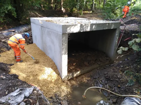 Travaux de voirie à Haybes