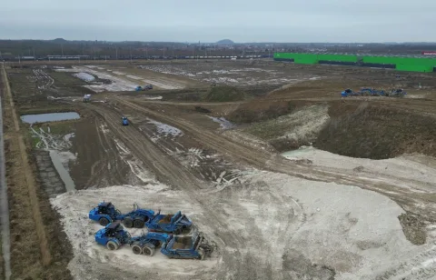 Un nouveau projet de terrassement pour une plateforme logistique a débuté à Dourges
