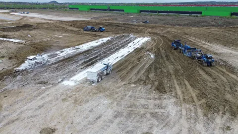 Le chantier de Dourges entre dans ses dernières semaines de terrassement