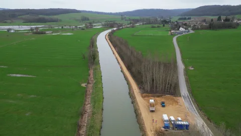 Sur le chantier de la voie verte Sud-Ardennes, les travaux avancent à grands pas !