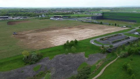 Début des travaux pour le nouveau bâtiment de la SCAPEST au nord-ouest de Châlons-en-Champagne (51).