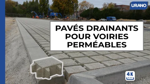 URANO & BEMACO : pavés drainants pour voiries perméables