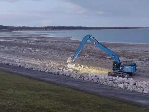 Lacs de la forêt d'Orient, enrochements - photo 3